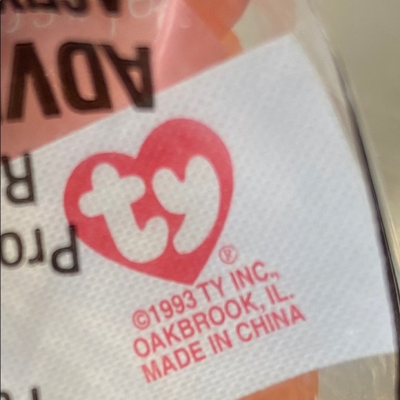 RETIRED & RARE TY TEENIE BEANIE. (IGGY THE IGUANA) Sealed In Original Pac - Picture 5 of 5